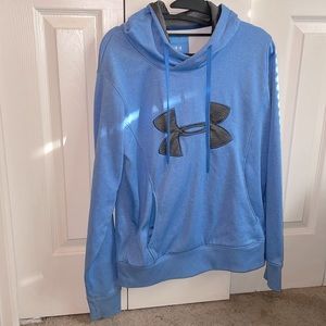 🔹🔹Womens Baby Blue and Grey Under Armour Medium Hoodie